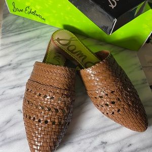 NEW in box Sam Edelman Woven Leather Mules 6.5